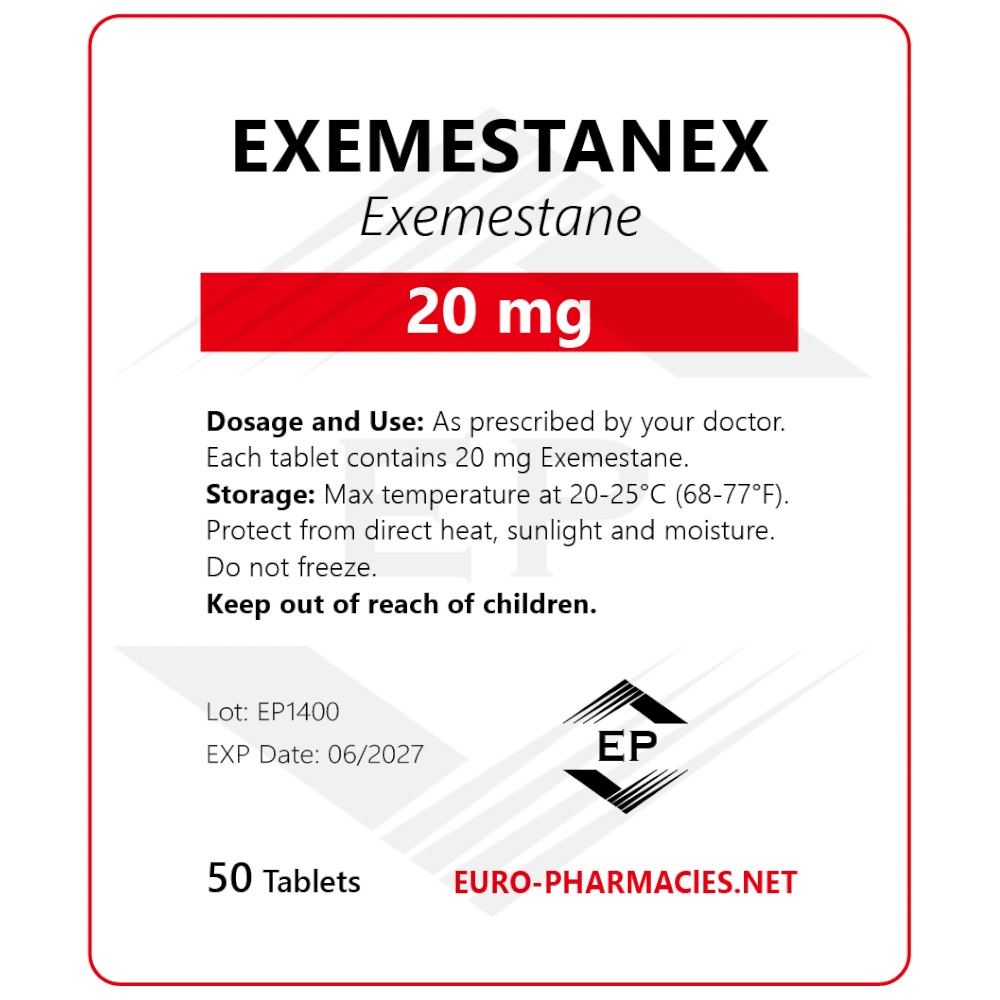 Aromasin 20mg/tabs 50 tabs - Baggies - Euro Pharmacies USA