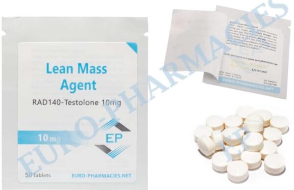 Lean Mass (Testolone RAD140) 10mg tableta 50 tablet Euro Lékárny EU