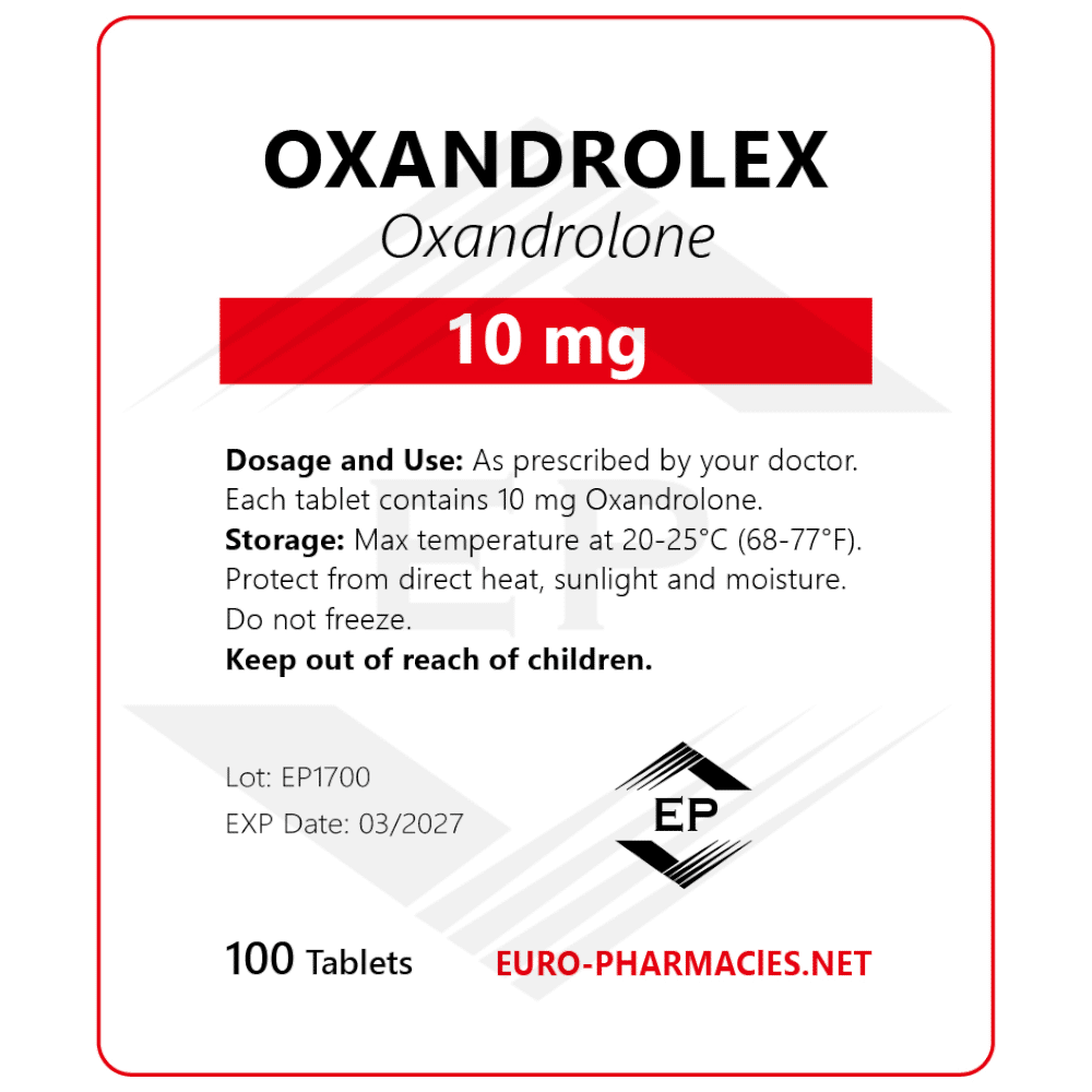 Oxandrolex 10 (Anavar) - 10mg/tab -100 tab/bag - Euro Pharmacies