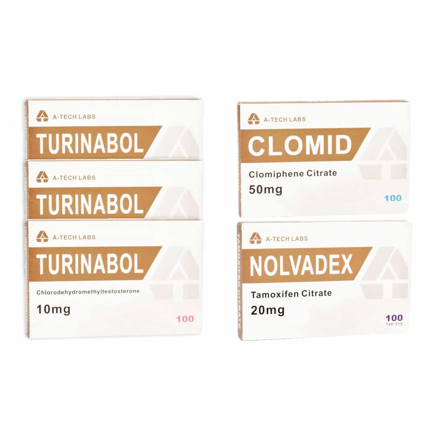 PŘÍPRAVEK PRO BUZENÍ ŠTÍHLÉ SVALY ÚROVEŇ II (ORÁLNÍ) TURINABOL + OCHRANA + PCT (8 TÝDNŮ) A Tech Labs