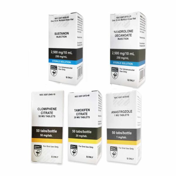 BALENÍ MASS LEVEL I (INJEKCE) SUSTANON 250 + DECA 250 + PCT (8 TÝDNŮ) Hilma