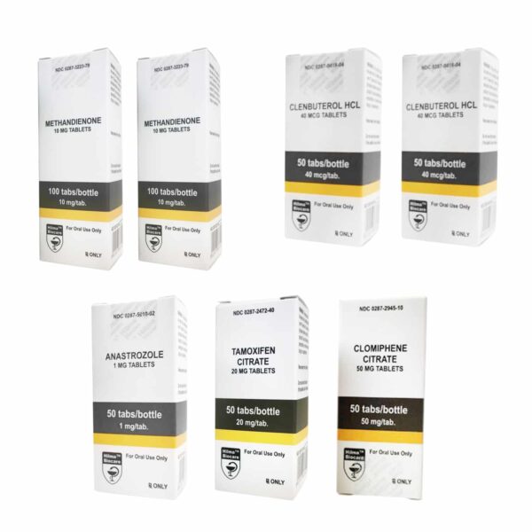 DRY MUSCLE PACK (ORAL) DIANABOL + CLENBUTEROL + PCT (8 týdnů) Hilma