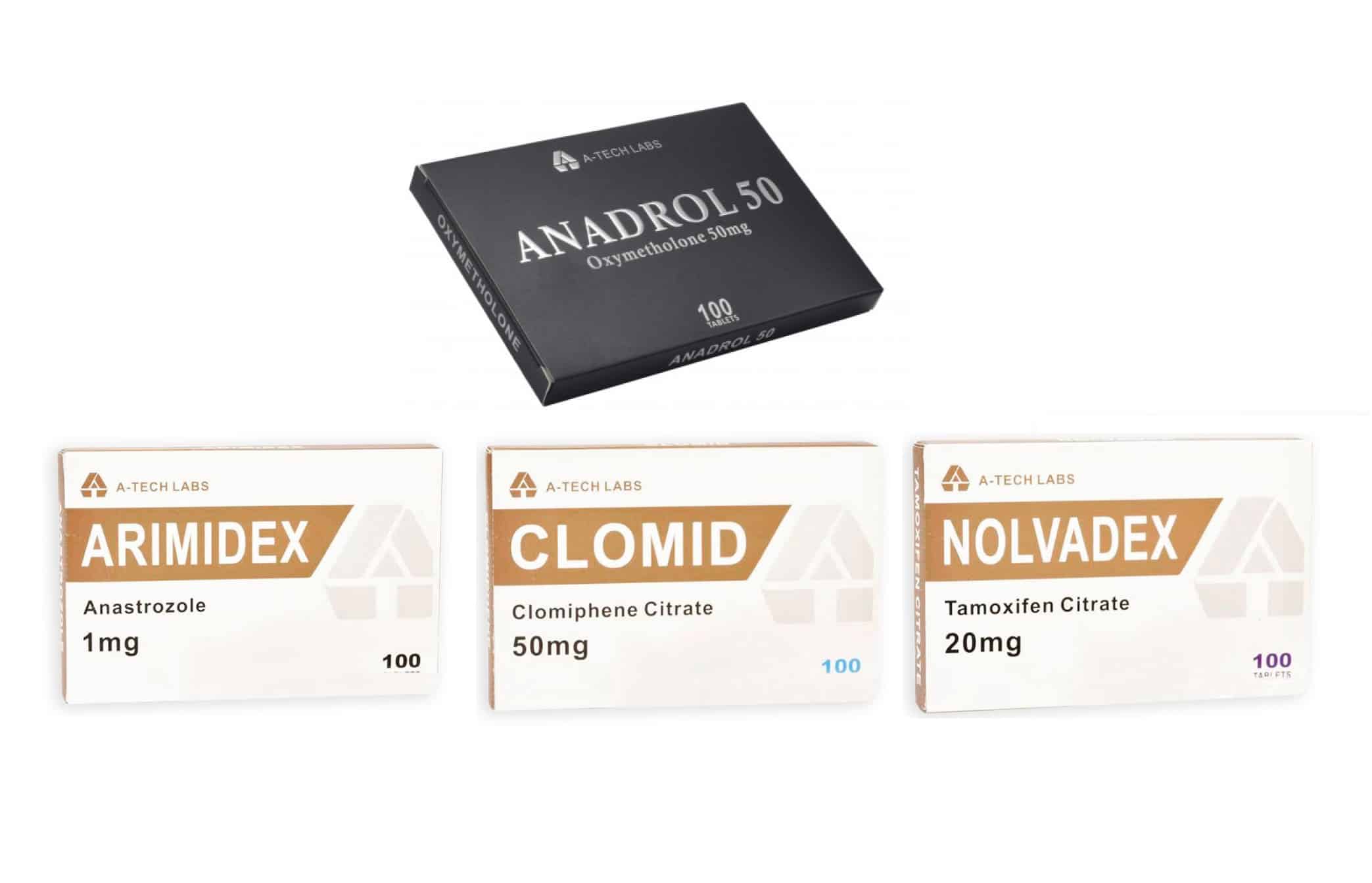 Balíček pro nárůst svalové hmoty s perorálním steroidem Anadrol Oxymetholon, 4 týdny, A Tech Labs 1