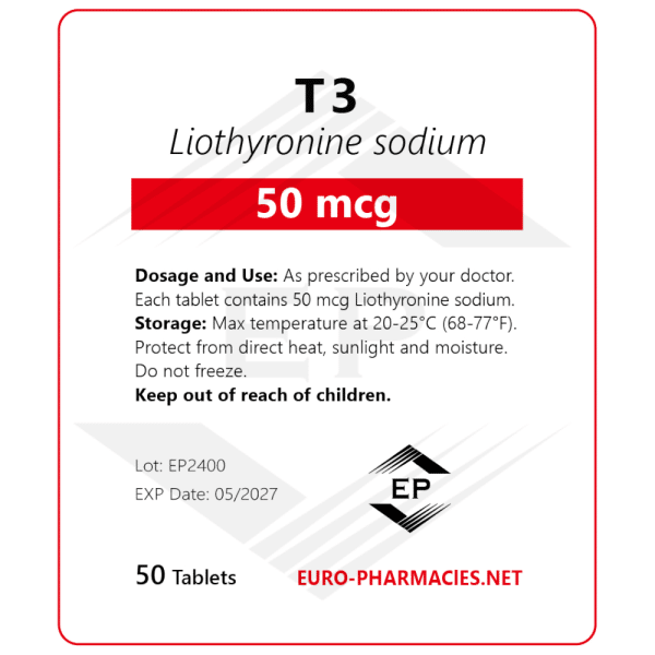 Cytomel T3 50mcg/tabs 50 tabs op - Baggies - Euro Pharmacies EU