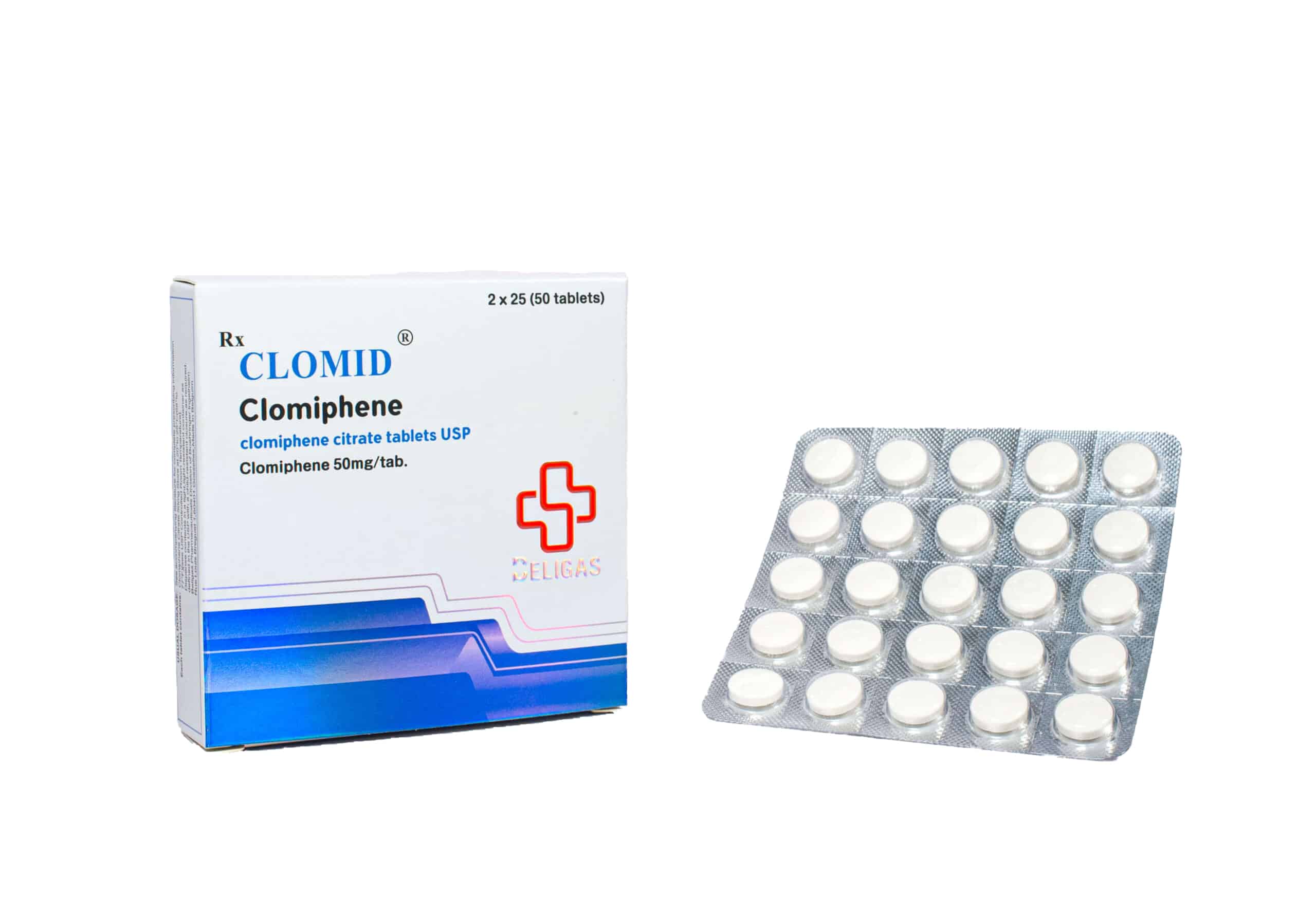Clomid 2 x 25 mg (50 tablet) 50 mg