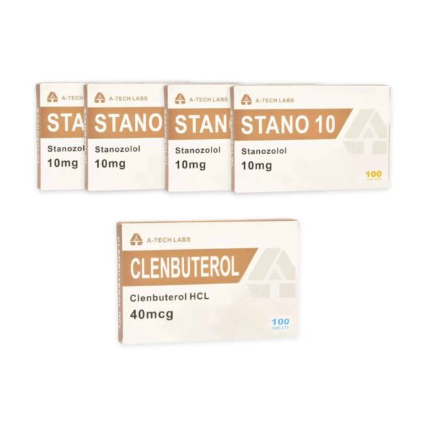 Suché balení perorálních steroidů Winstrol+ Clenbuterol od Tech Labs (10 týdnů)