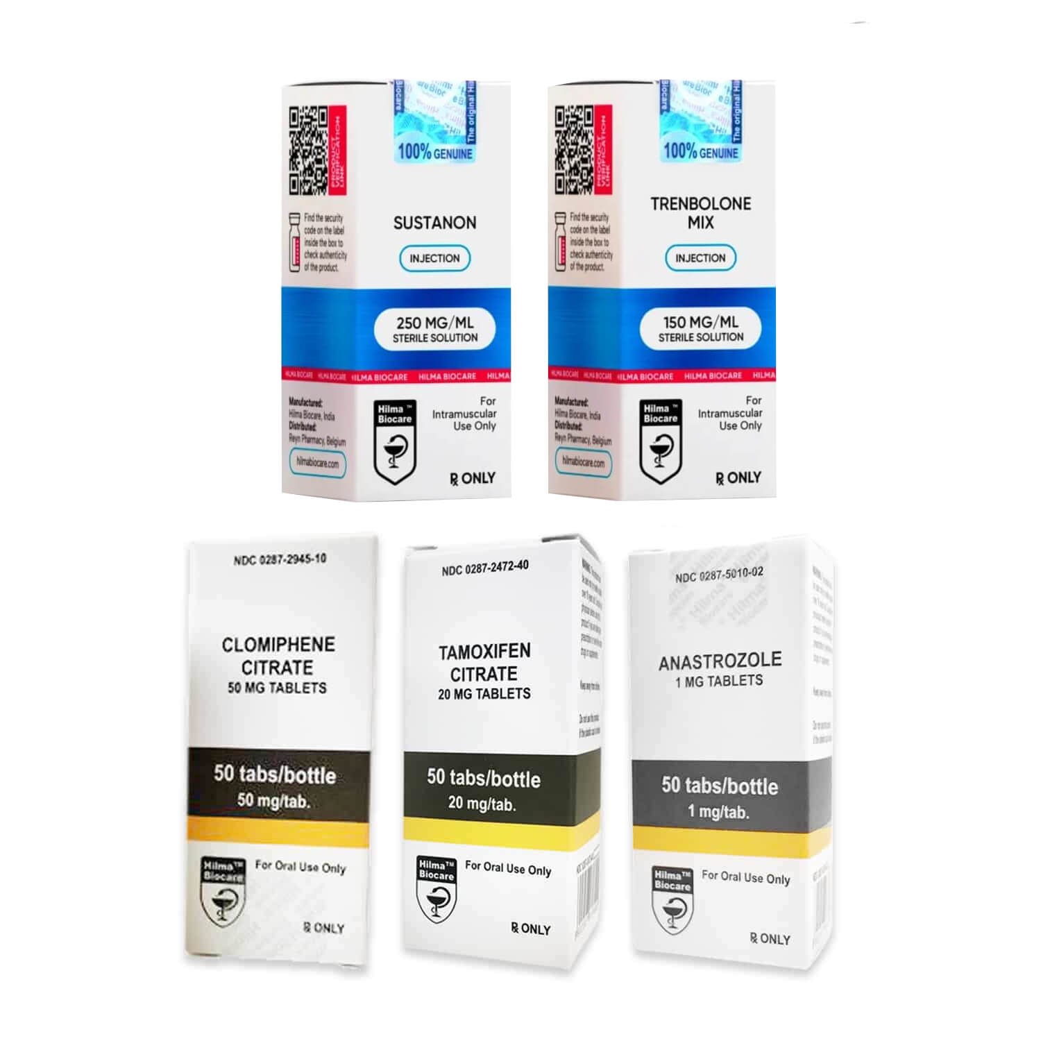 ÚROVEŇ I (INJEKCE) Balíček pro nárůst svalové hmoty Hilma SUSTANON+ TRI TREN (10 týdnů)