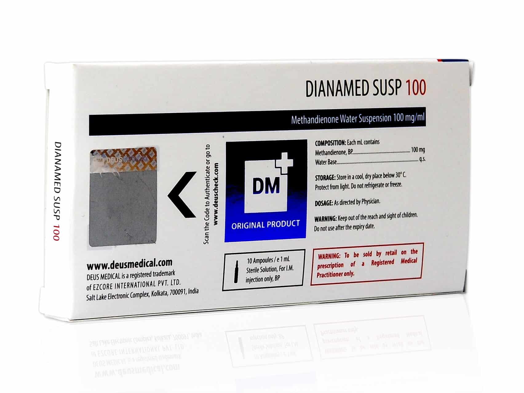 DEUSMEDICAL DIANAMED SUSP 100 ZPĚT