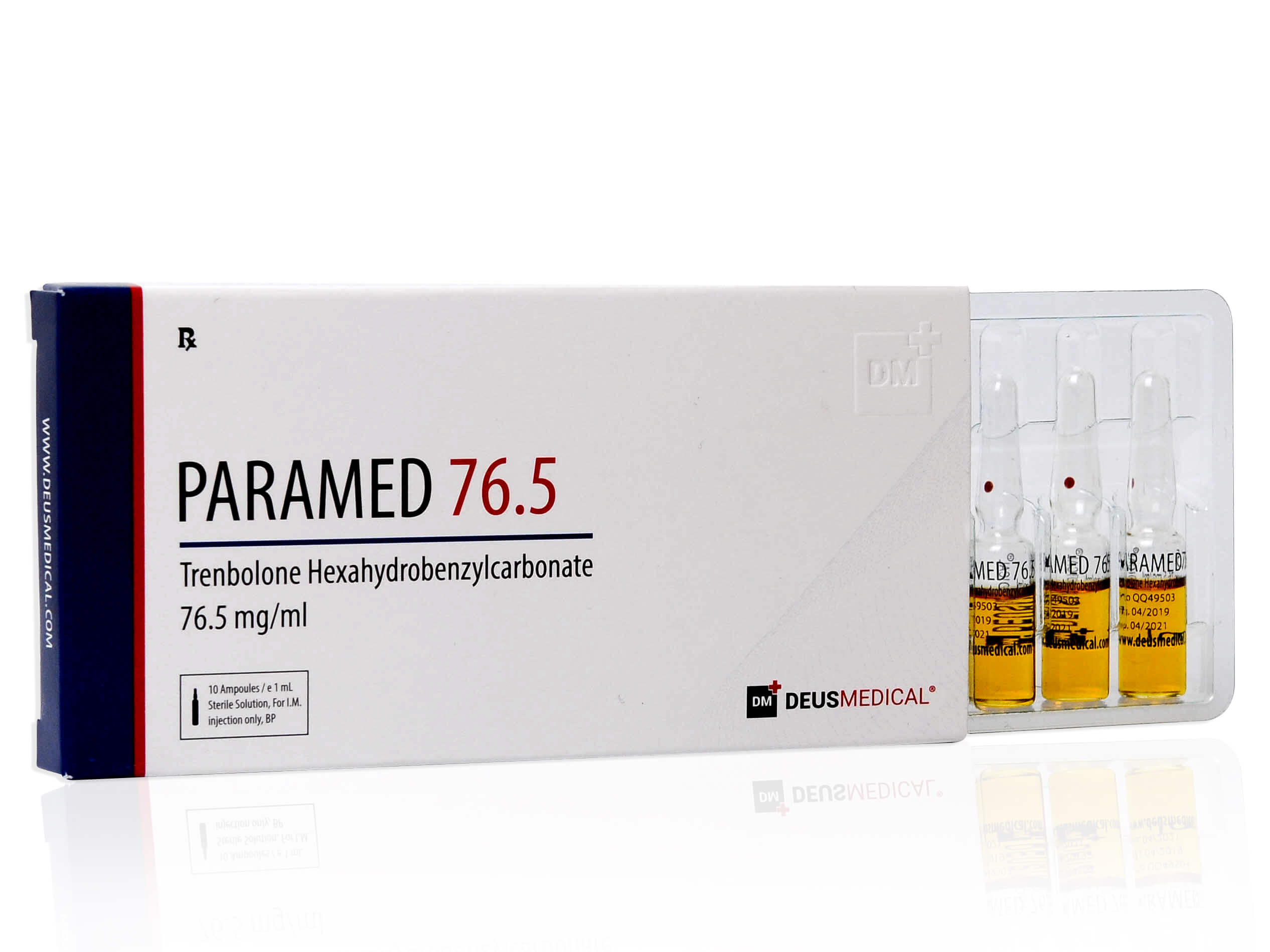 DEUSMEDICAL PARAMED 76,5 PŘEDNÍ+3AMP