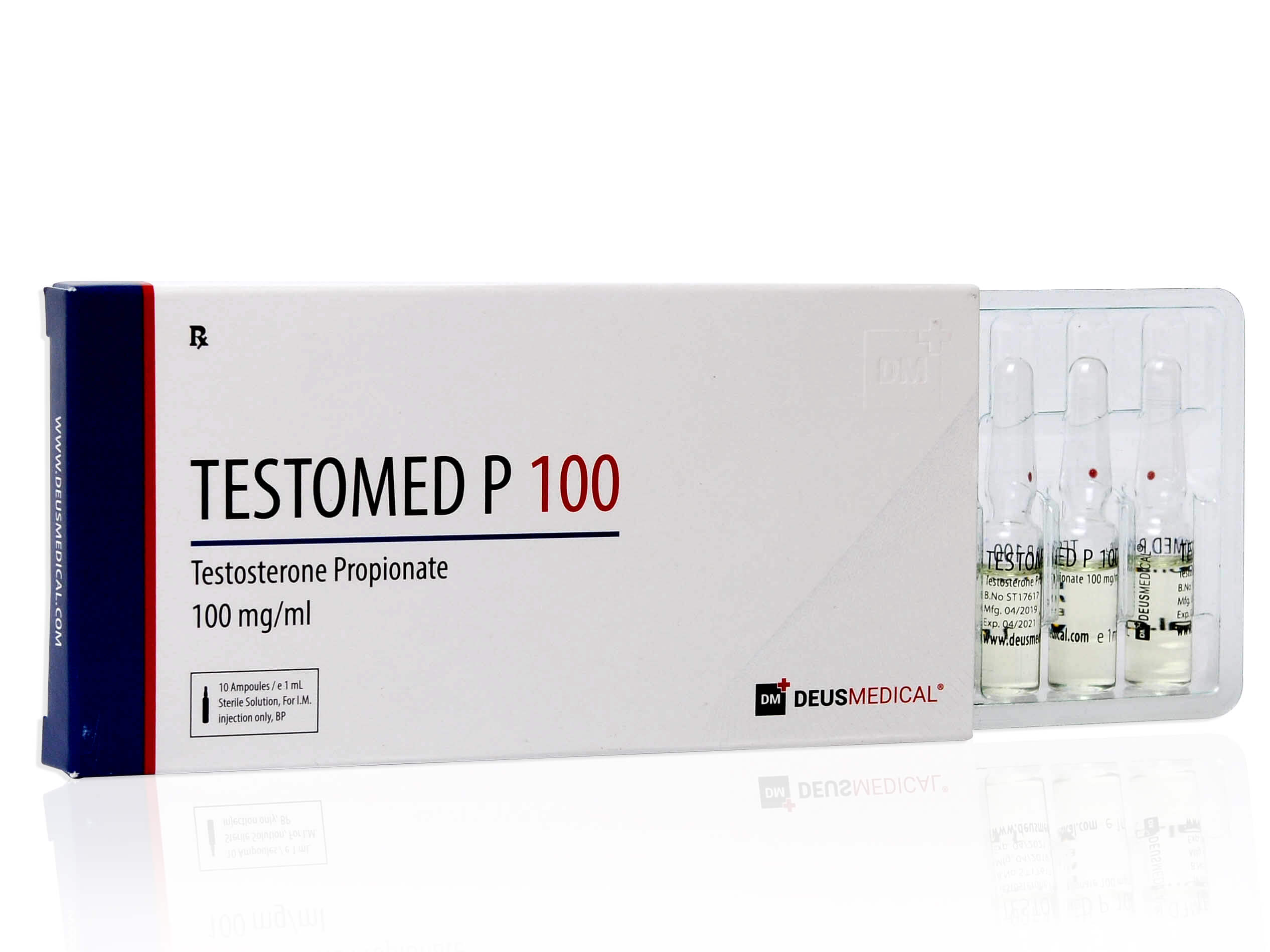 DEUSMEDICAL TESTOVÁNO P 100 PŘEDNÍ + 3AMP