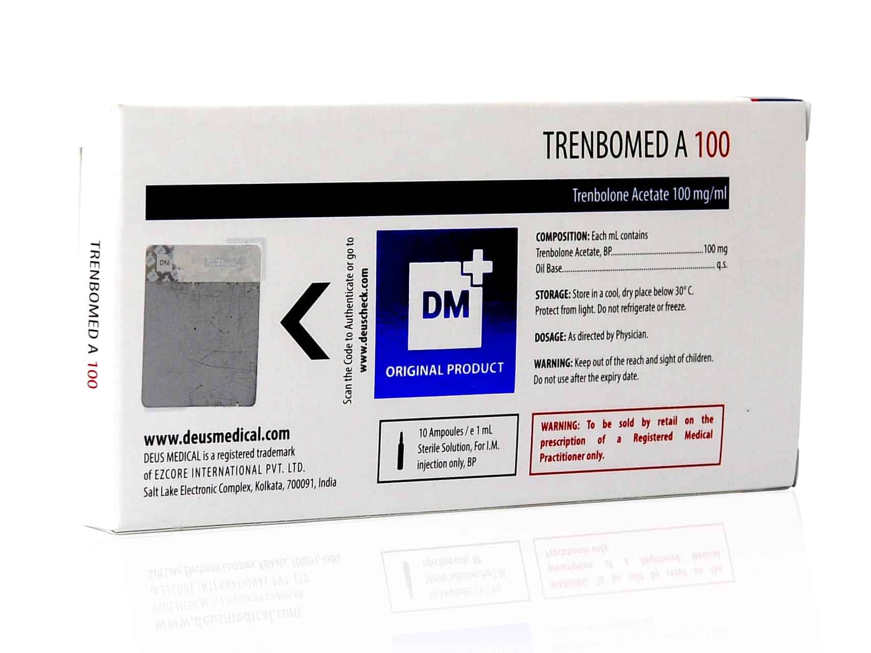 DEUSMEDICAL TRENBOMED A 100 ZPĚT