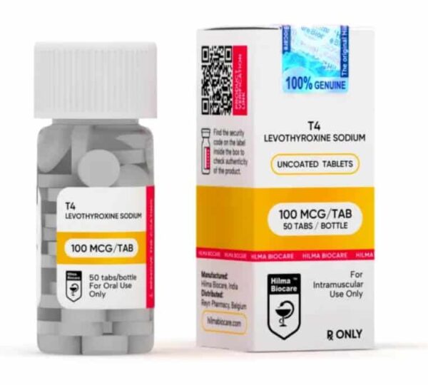 t4 100mcg 50 tablet hilma