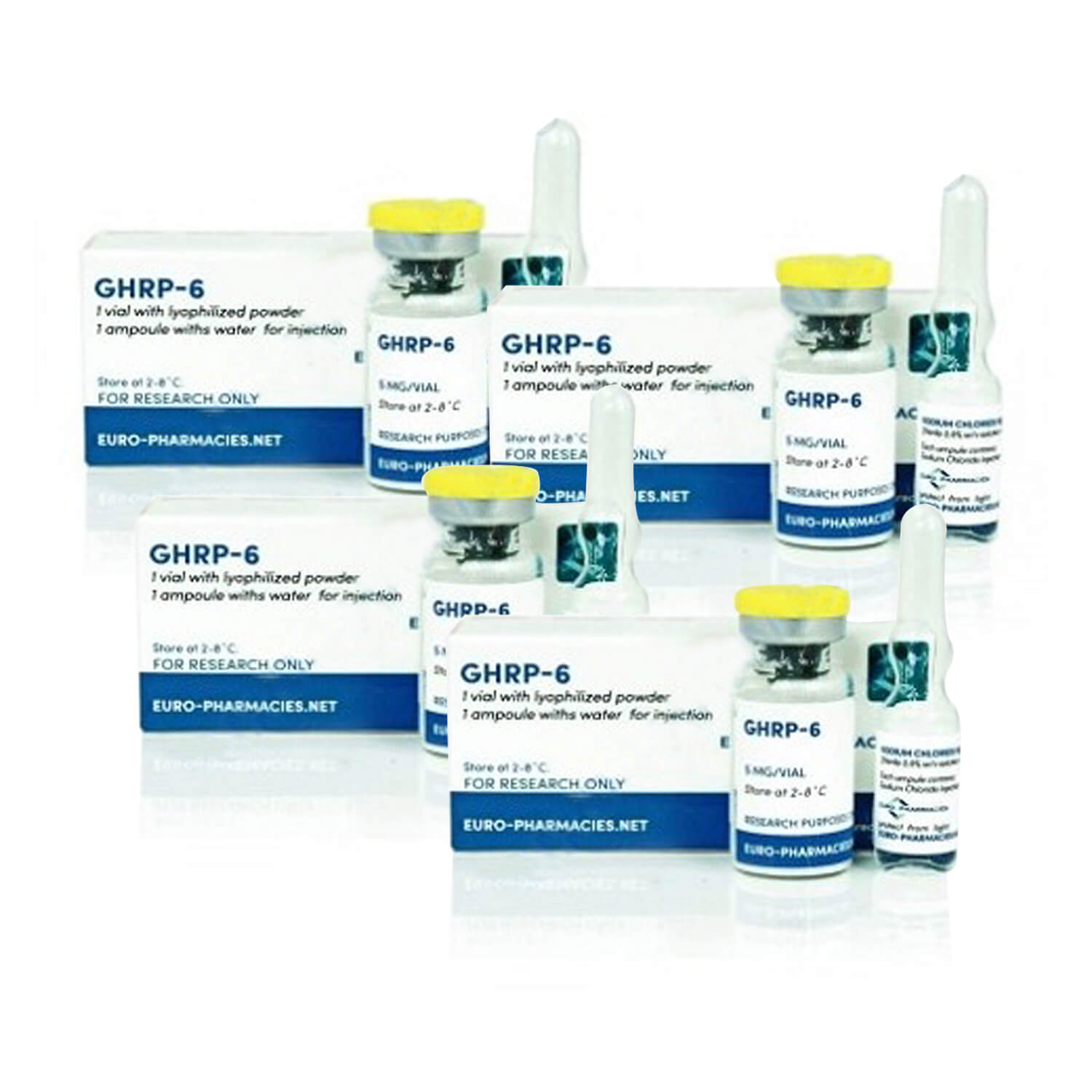 GHRP 6 5mg 1 lahvička Euro Pharmacies × 4