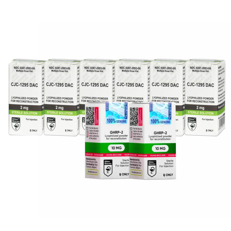 Pack Peptides prise de masse intermédiaire GHRP 2 CJC 1295 DAC Hilma Biocare (12 semaines)
