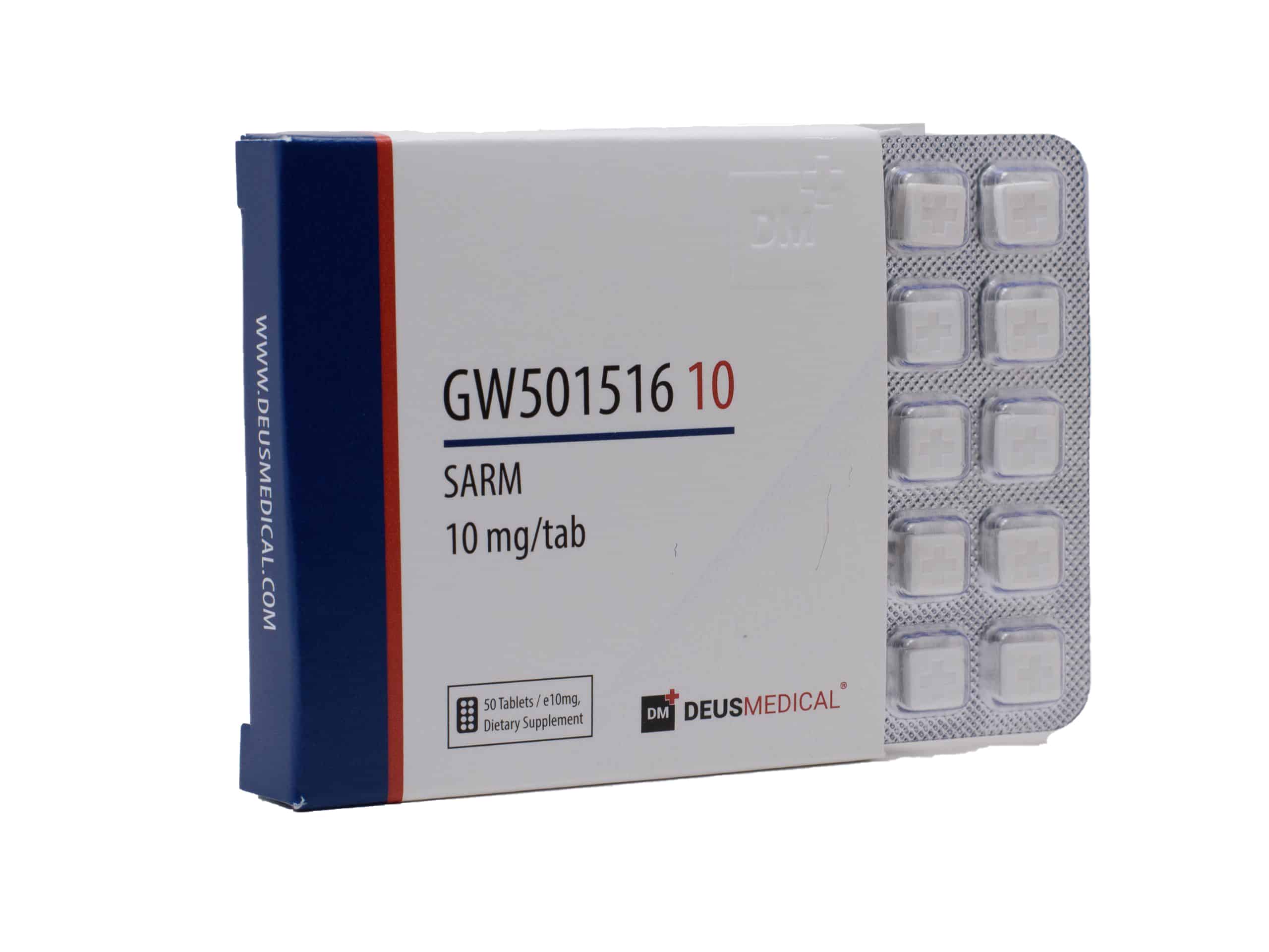 GW501516 10 SARMů 50 tablet po 10 mg DEUS MEDICAL