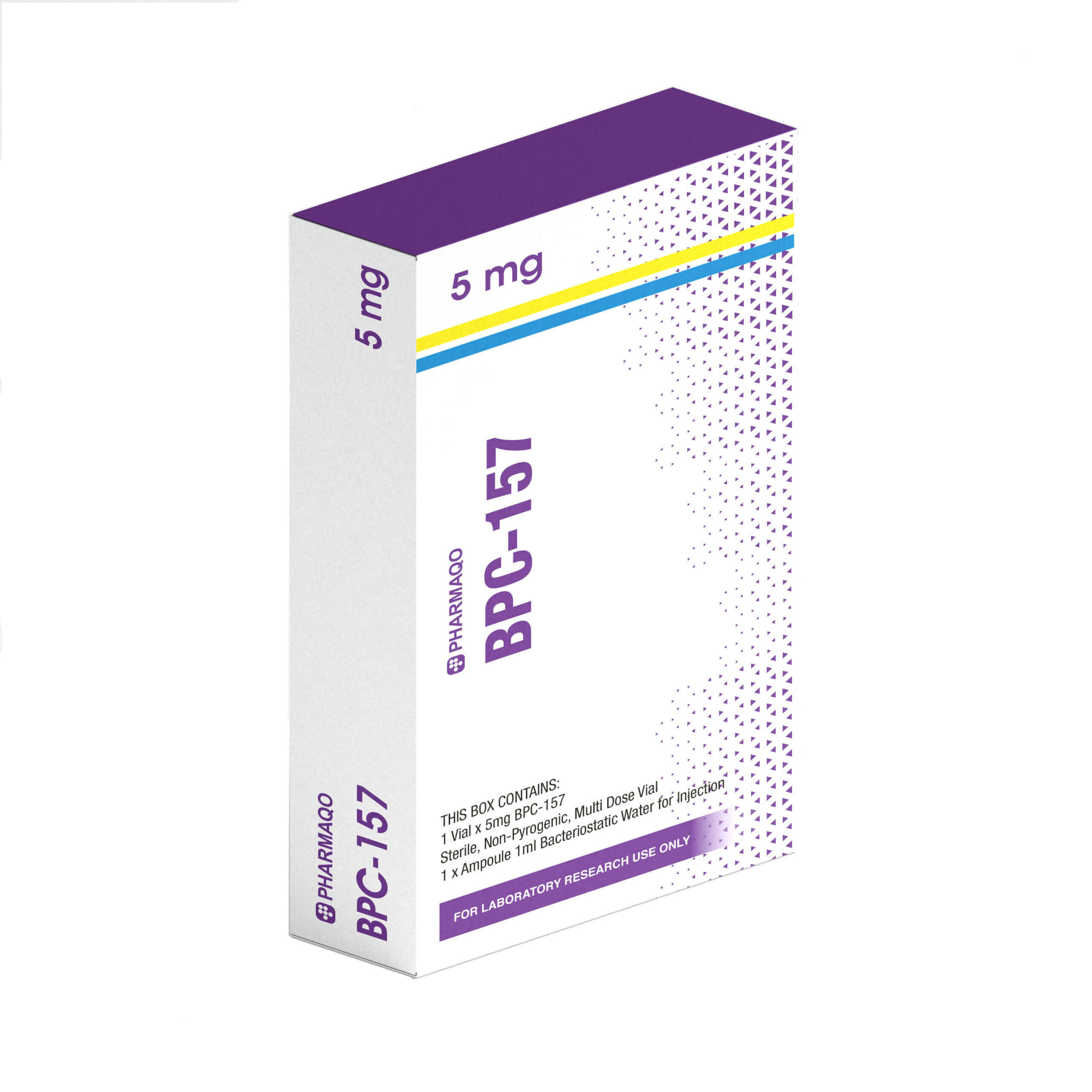 Peptidový karton BPC Pharmaqo s měřítkem