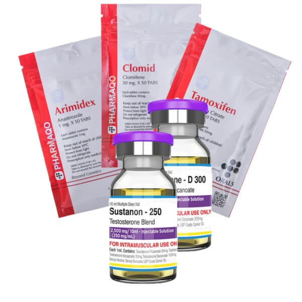 1 Klasický balíček pro nárůst hmoty 8 týdnů Sustanon Deca durabolin Ochrana PCT Pharmaqo Labs 600×600