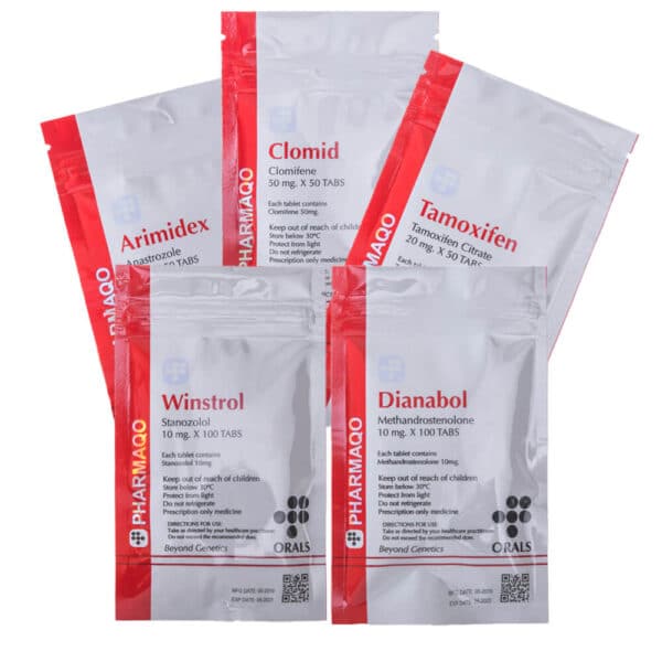 4 balení pro nárůst suché hmoty Perorální 4 týdny Dianabol Winstrol Ochrana PCT Pharmaqo Labs 600×600