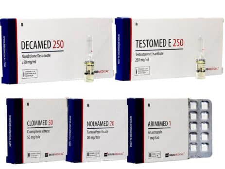 4 balení pro nárůst hmoty INJECT Enanthate 250 DECA 8 týdnů Deus Medical 463×348