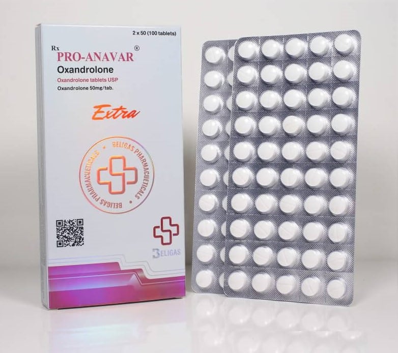 Anavar Pro (50mg 100 tablet) Beligas (mezinárodní)
