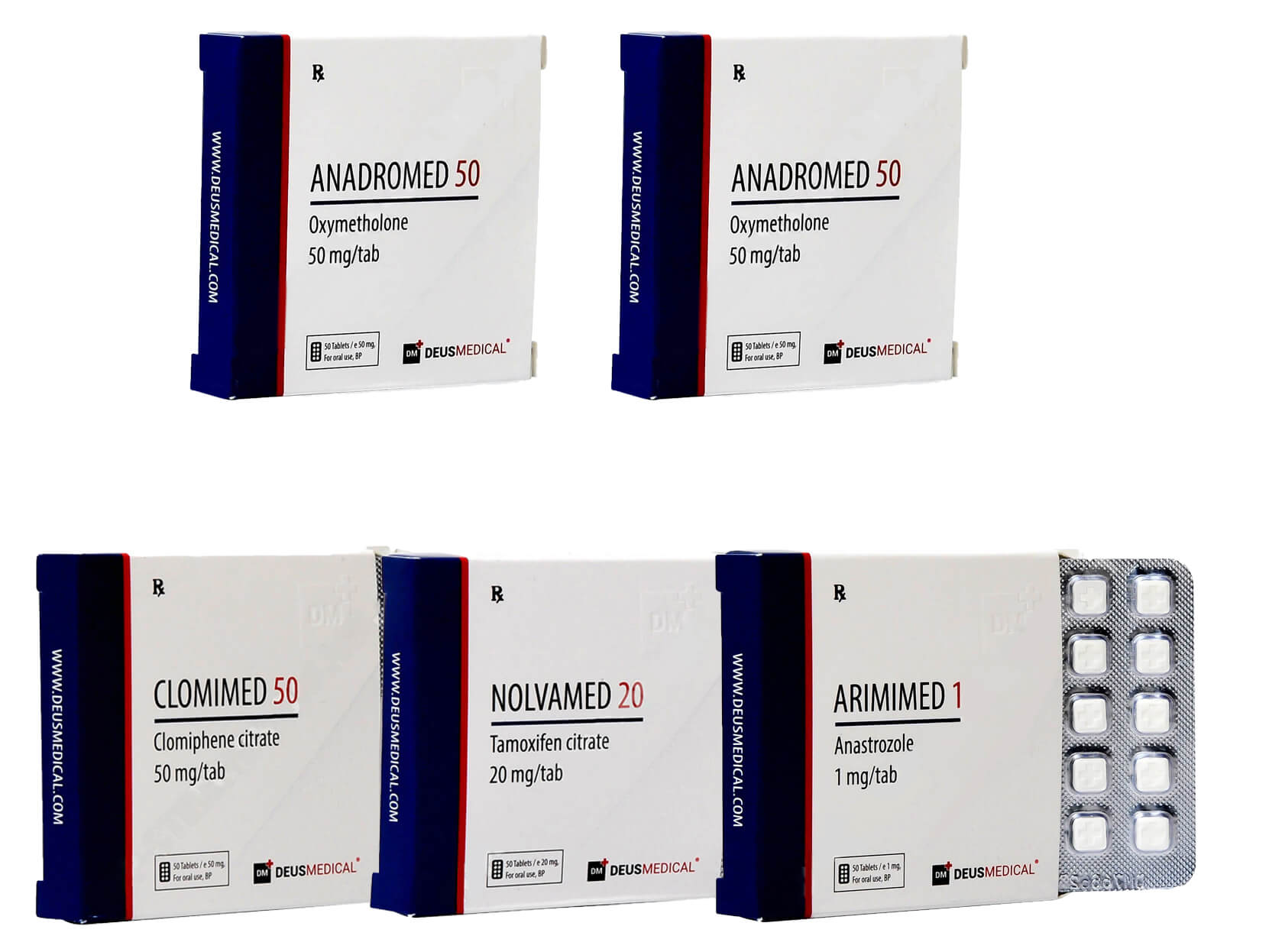 Objemová balení Ústní steroid Anadrol Oxymetholone 4 týdny Deus Medical