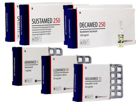 Balíček pro nárůst hmoty LEVEL II INJECT SUSTANON DECA PCT 8 týdnů Deus Medical 463×348