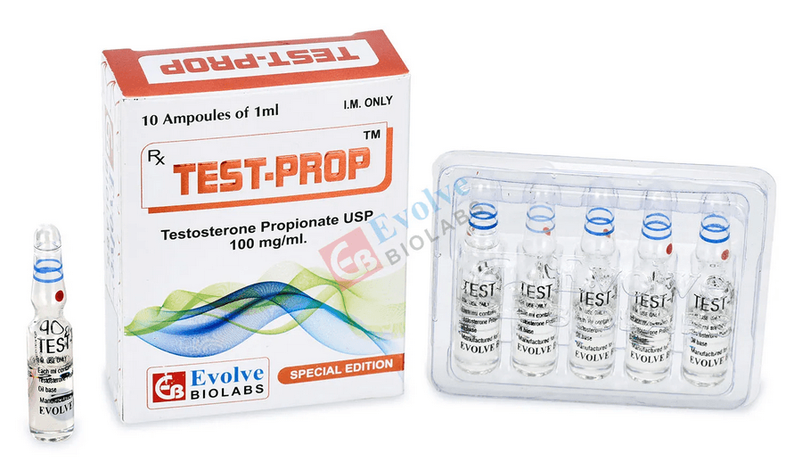 Testosteron propionát 100 mg/ml (10 ampulí po 1 ml) - Evolve Biolabs