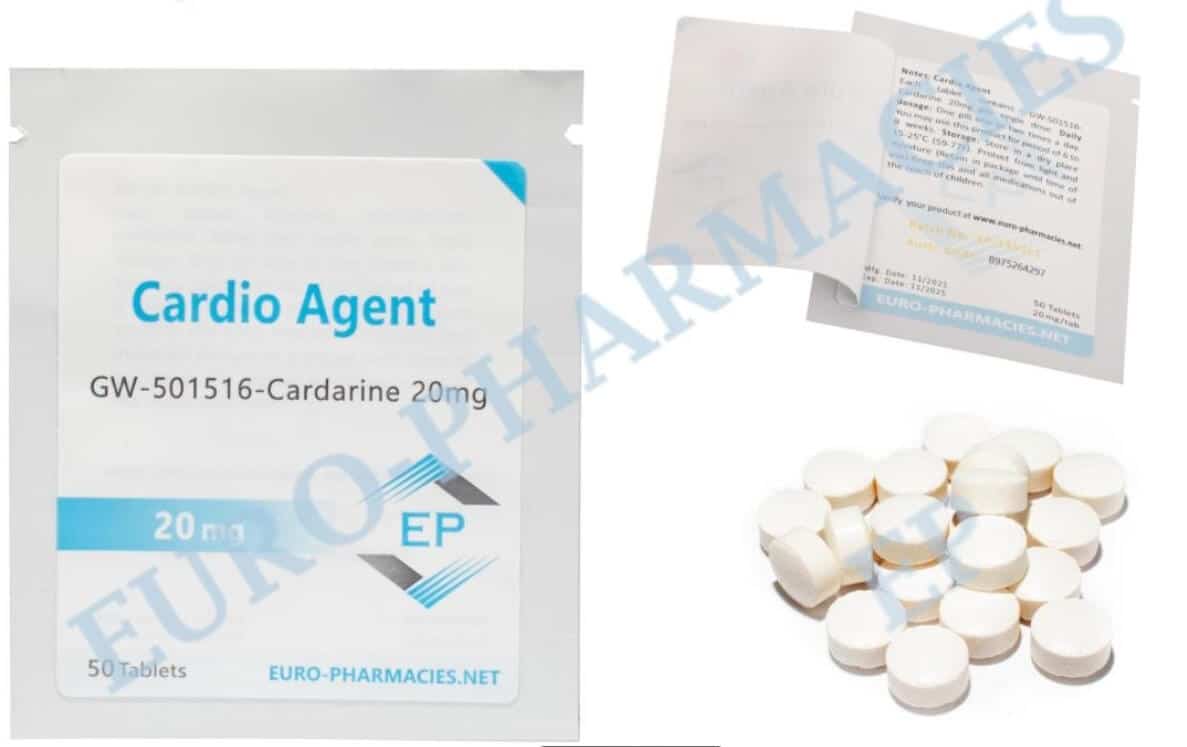 Cardio Agent (Cardarine GW501516) tableta 20 mg 50 tablet Euro lékárny EU
