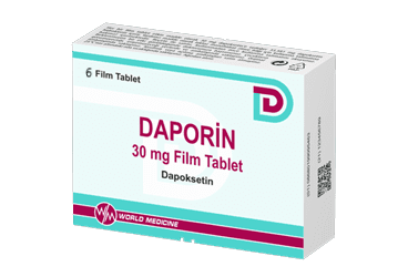 Daporin 30 mg 6 potahovaných tablet Dapoxetin hydrochlorid World Medicine