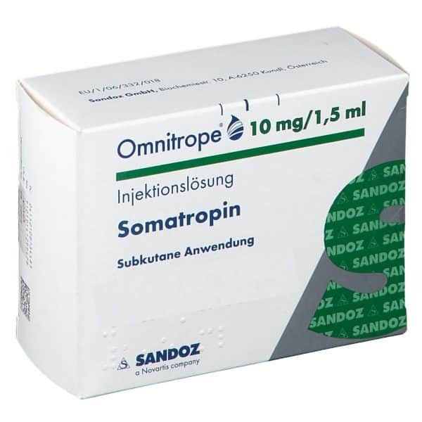 Somatropin Omnitrope 30 IU 10 Mg 1,5 ml Cartridge. Sandoz