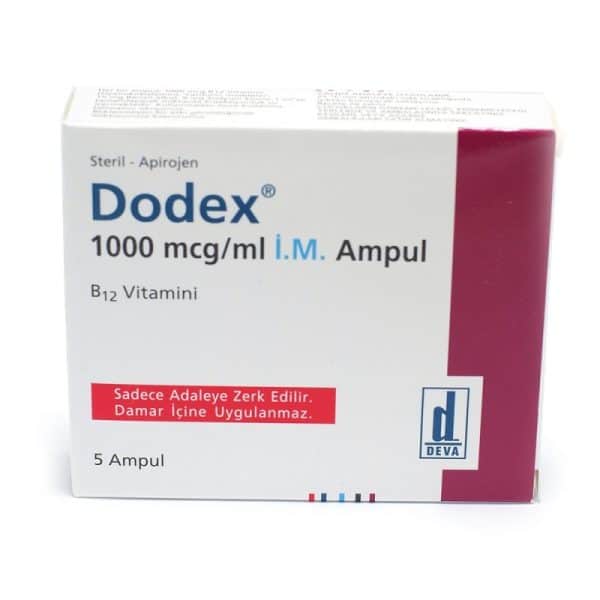 Vitamín B12 Dodex B12 1000 mcg ml x 5 ampulí Deva