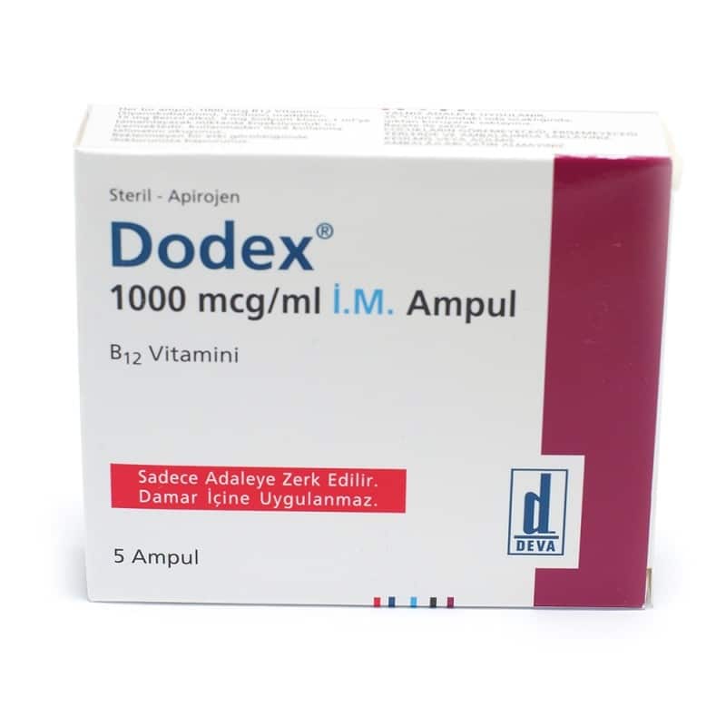 Vitamín B12 Dodex B12 1000 mcg ml x 5 ampulí Deva