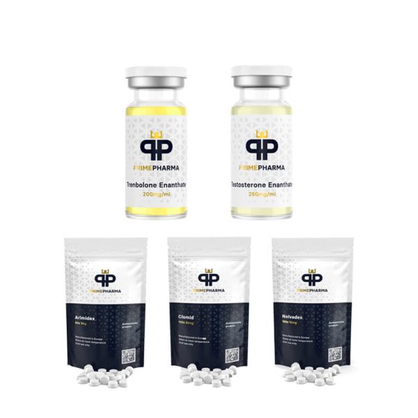 Suchý balíček pro získání hmotnosti Testosteron Enanthate + Trenbolon Enanthate (10 týdnů) PRIME PHARMA