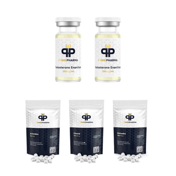 Balíček pro nárůst hmoty (INJEKCE) ENANTHATE 250 + OCHRANA + PCT (8 týdnů) PRIME PHARMA