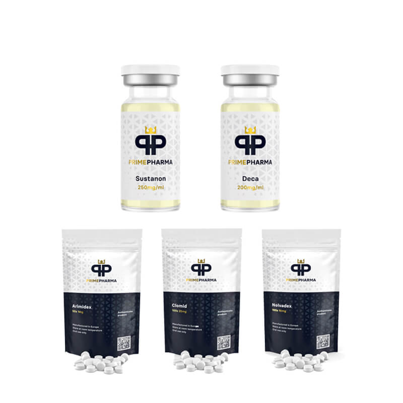 Balíček pro nárůst hmoty LEVEL I (INJEKCE) SUSTANON 250 + DECA DURABOLIN 250 (8 týdnů) PRIME PHARMA