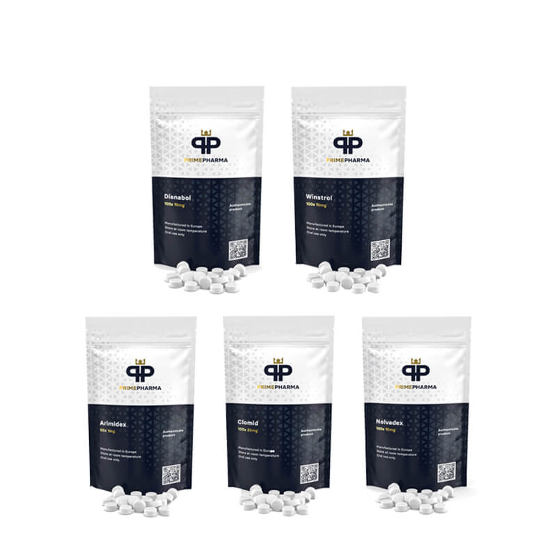 Balíček pro nárůst svalové hmoty: Perorální steroidy Dianabol + Winstrol (4 týdny) PRIME PHARMA