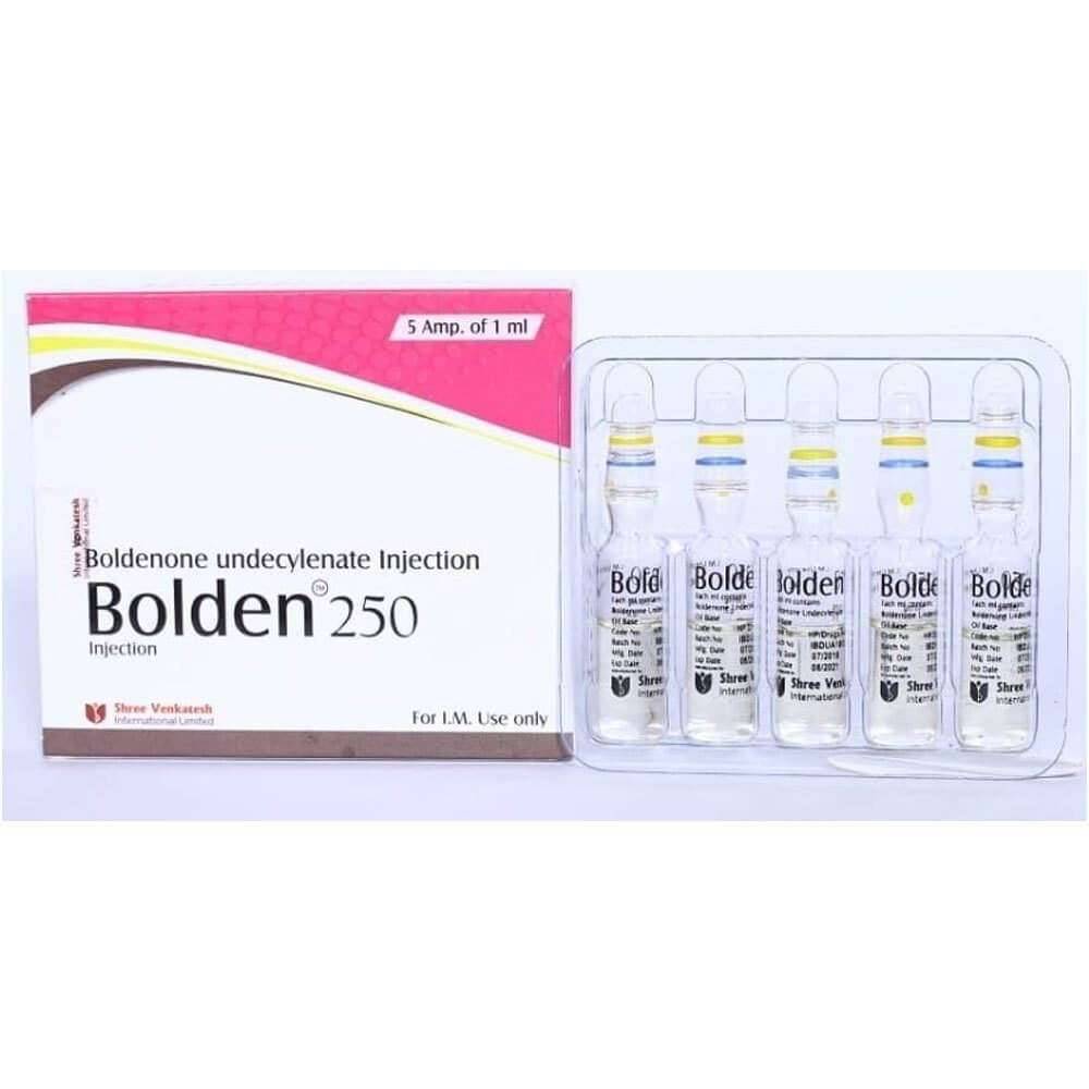BOLDEN - Boldenone Undecylenate 250mg/ml (5amps x 1ml) - Shree Venkatesh