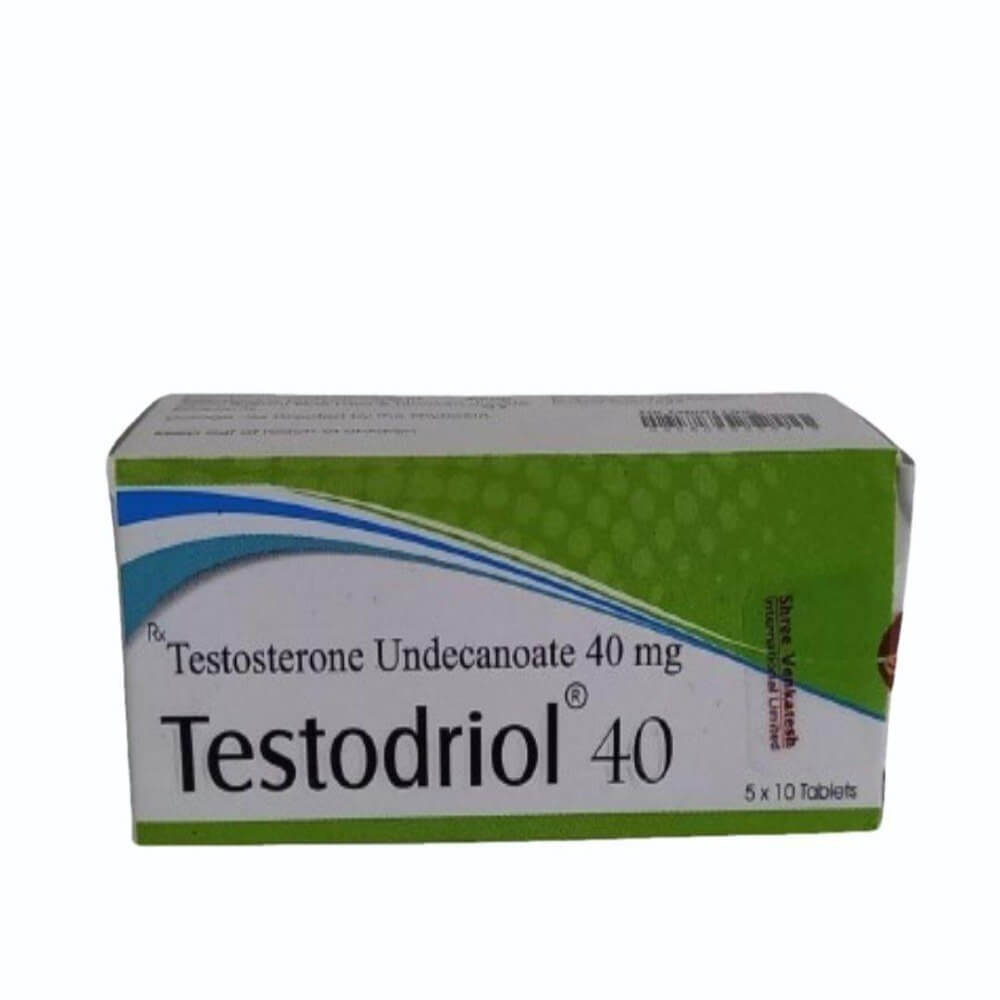 TESTODRIOL - Testosteron undekanoát 40 mg (50 tablet) - Shree Venkatesh