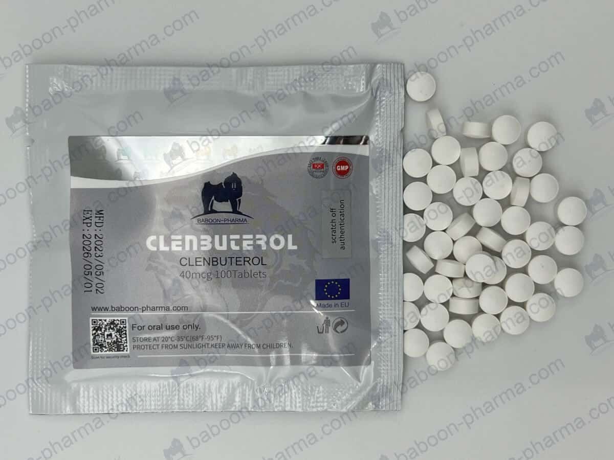 Baboon Pharma Perorální tablety Clenbuterol 40 1