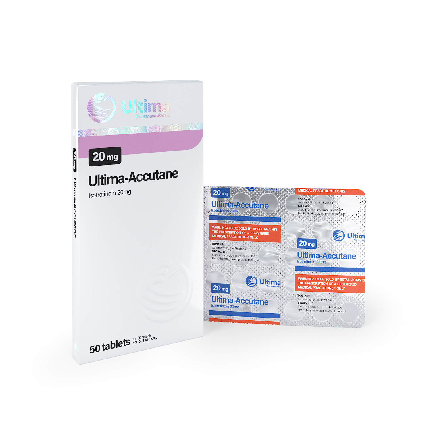 Ultima Accutane 50 tablet x 20 mg