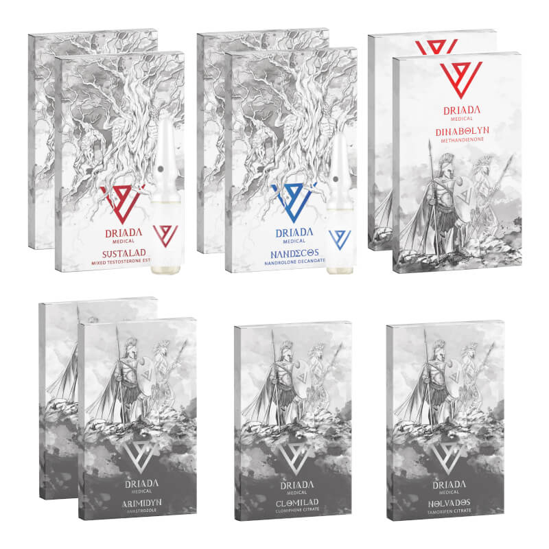 Pokročilý balíček pro nárůst hmoty DRIADA MEDICAL Sustanon Deca Dianabol 8 týdnů
