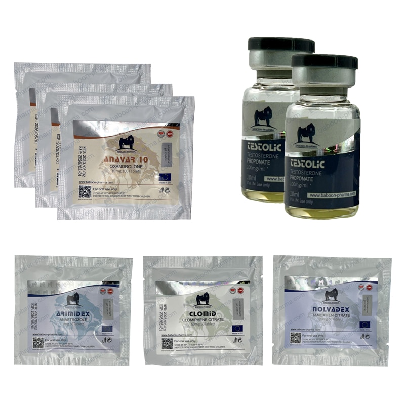 Test síly balení PTO Anavar P 6 týdnů Baboon Pharma