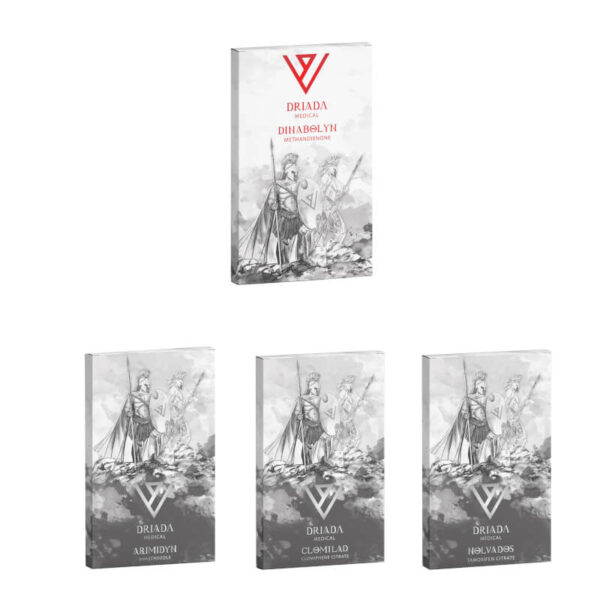 Balíček pro nárůst hmoty (perorální) Dianabol + ochrana + PCT (4 týdny) Driada Medical