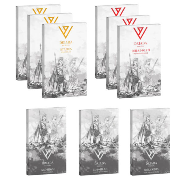 Balíček pro nárůst svalové hmoty Driada Medical: Perorální steroidy Dianabol + Winstrol (8 týdnů)