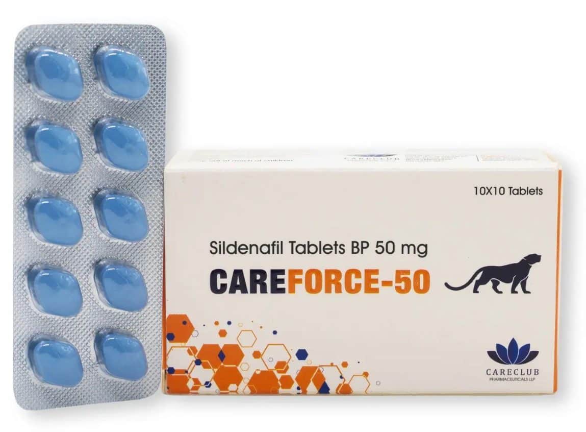 Careforce 50mg Sildenafil BP 100 tablet Lékárna EU