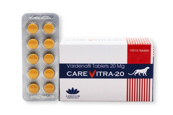 Carevitra 20 mg Vardenafil 100 tablet Pharmacy EU