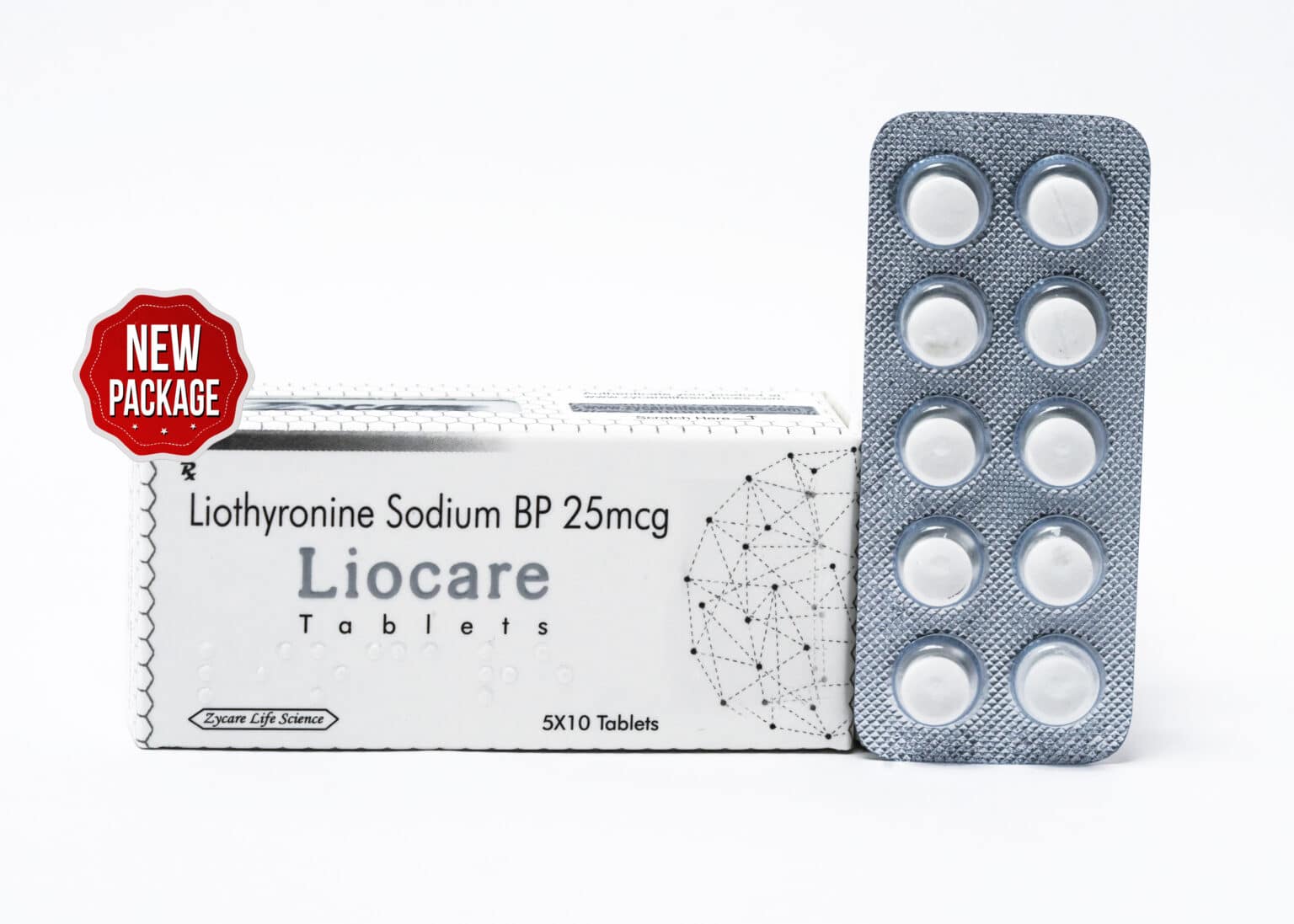 LIOCARE Tablety liothyroninu sodného BP 25 mg 5×10 1