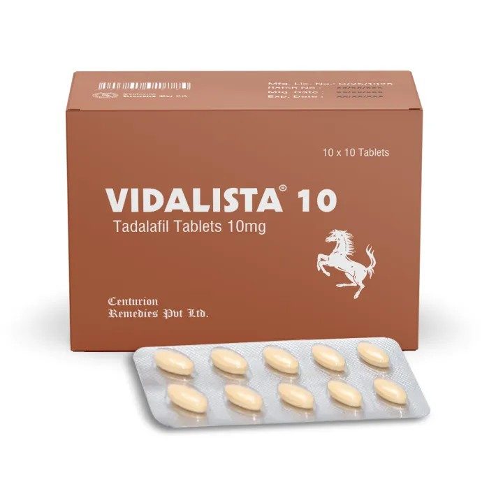 Vidalista 10mg Tadalafil Tab 100 tablet Lékárna EU