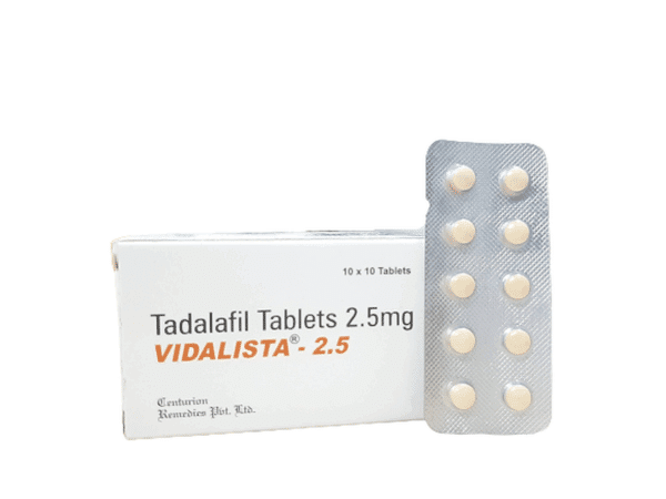 Vidalista 2,5 mg Tadalafil Tab 100 tablet Lékárna EU