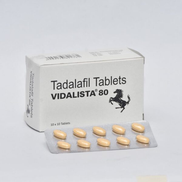 Vidalista 80mg Tadalafil Tab 100 tablet Lékárna EU